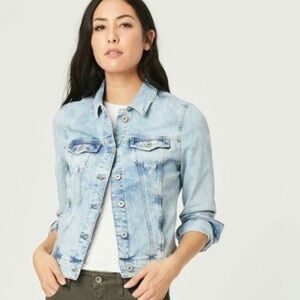 Mavi Jeans Recycled Samantha Denim Jacket Light Blue Wash Jean Long Sleeve